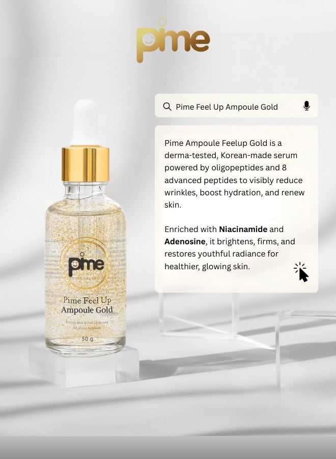 pime Niacinamide & Peptide Face Serum 50g x2 with 24K Gold – Korean Anti-Aging Essence for Acne-Prone Skin, Dark Spots, Firming & Brightening - Image 3