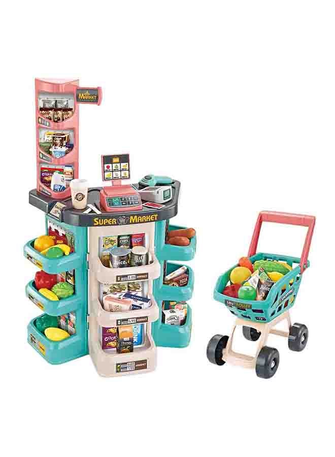 47-Piece Super Market With Shopping Cart - Image 1