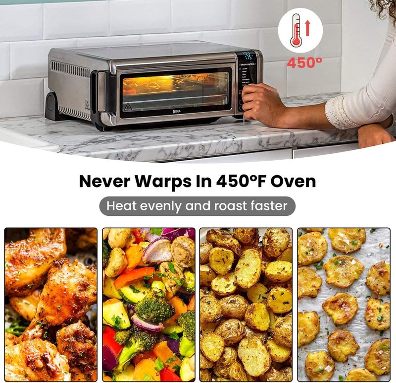 SettleDown Replacement Air Fryer Basket for Ninja Foodi SP101 Air Fry Oven，Air Fryer Basket for Ninja Foodi Air Fryer Accessories,Stainless Steel Tray for Ninja Foodi SP100, SP101B1, SP101C - Image 3