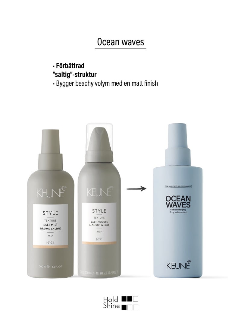 كين بخاخ كيون أوشن ويفز - سابقاً رغوة الملح رقم 71 للشعر الكيرلي، الويفي، الناعم والخفيف - Image 2