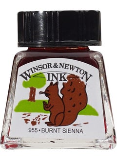 Winsor Newton Drawing Ink 074 Burnt Sienna 