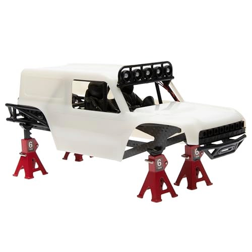 MEUS RACING MB24 SCX24 الجسم 5.2in 132MM قشرة الجسم ABS+نايلون ألياف الكربون الشاسيه لـ 1/24 Axial SCX24 برونكو JLU B-17 C10-(اللون الأساسي) - Image 5