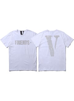 VLONE FOG Reflective Mosaic Tee Unisex 661 white hot drilling