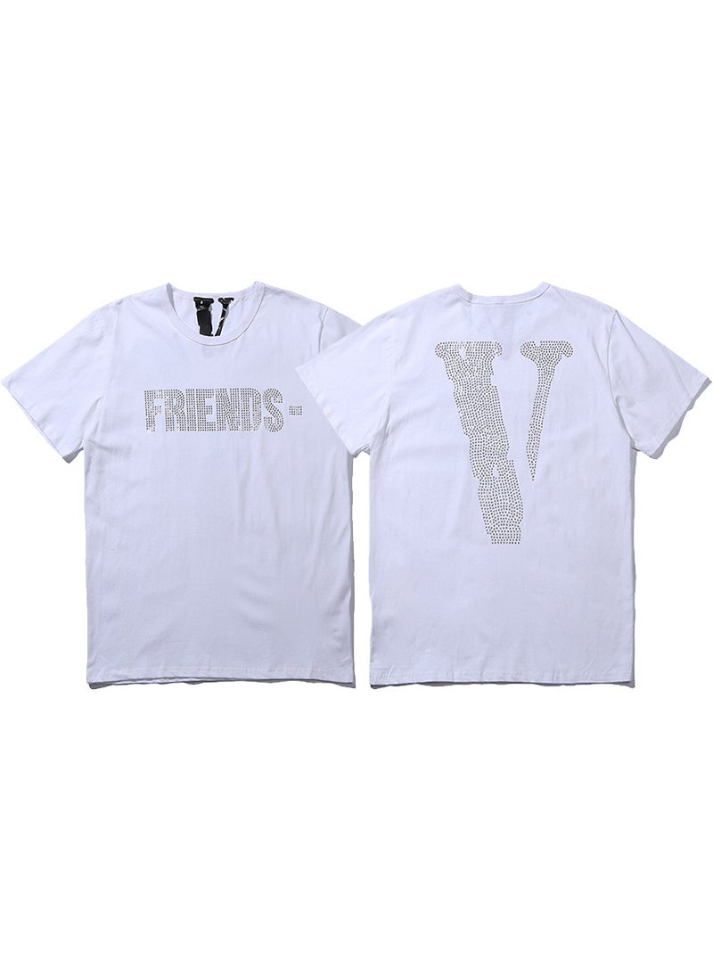 Generic - VLONE FOG Reflective Mosaic Tee Unisex 661 white hot drilling - Image 1