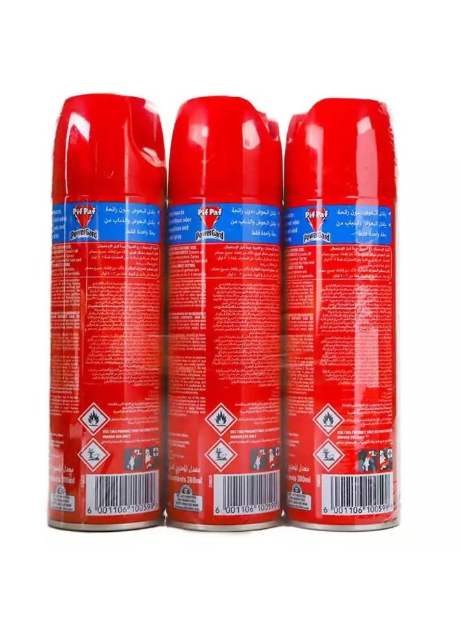 Pif Paf Power Gard Mosquito and Fly Killer Spray Kills Instantly 3X300ml - Image 2