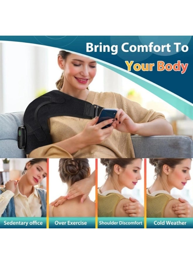 general Electric heating shoulder pads, heating shoulder pads, vibration massage, red light physiotherapy, shoulder pads, shoulder straps - Image 2