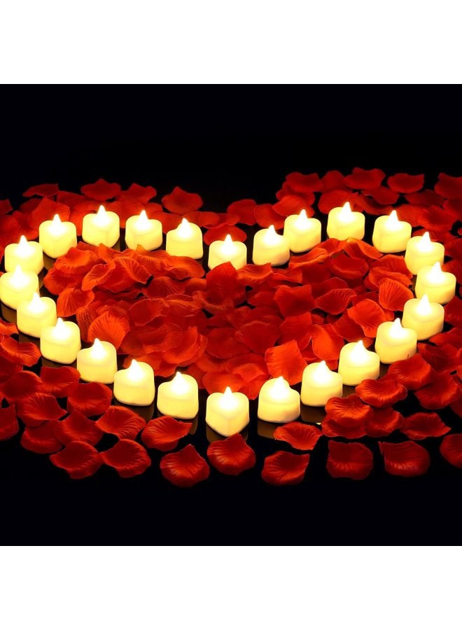 RUIXUE Led Electronic Small Candle Love Shape Creative Romantic Popular Scene Layout Simulation Birthday Luminous Candle Lamp - Image 1