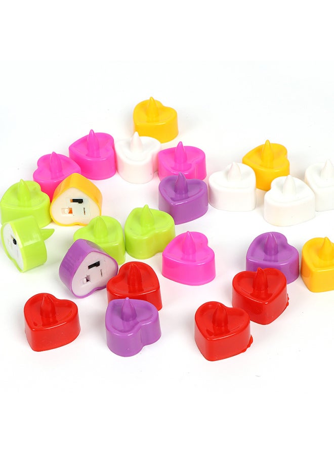 RUIXUE Led Electronic Small Candle Love Shape Creative Romantic Popular Scene Layout Simulation Birthday Luminous Candle Lamp - Image 3