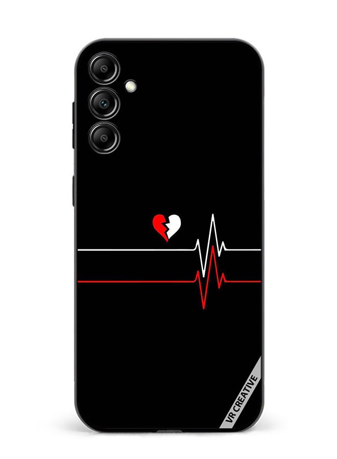 VR CREATIVE Protective Case Cover For Samsung Galaxy A34 Heartbeat Design Multicolour - Image 1