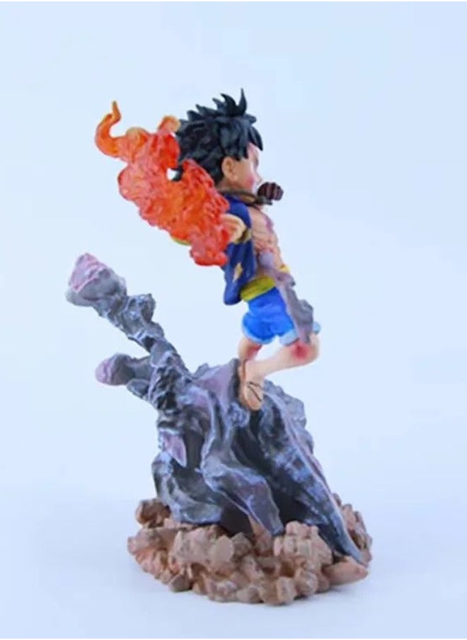 One Piece One Piece Gear 2 Fire Fist Luffy Action Figure Decorative Resin Sculpture Home Decor Statue, Art Figurine Home Ornament Decoration for Office, Living Room, Bedroom, Book Shelf, TV Cabinet, Desktop  - Image 3