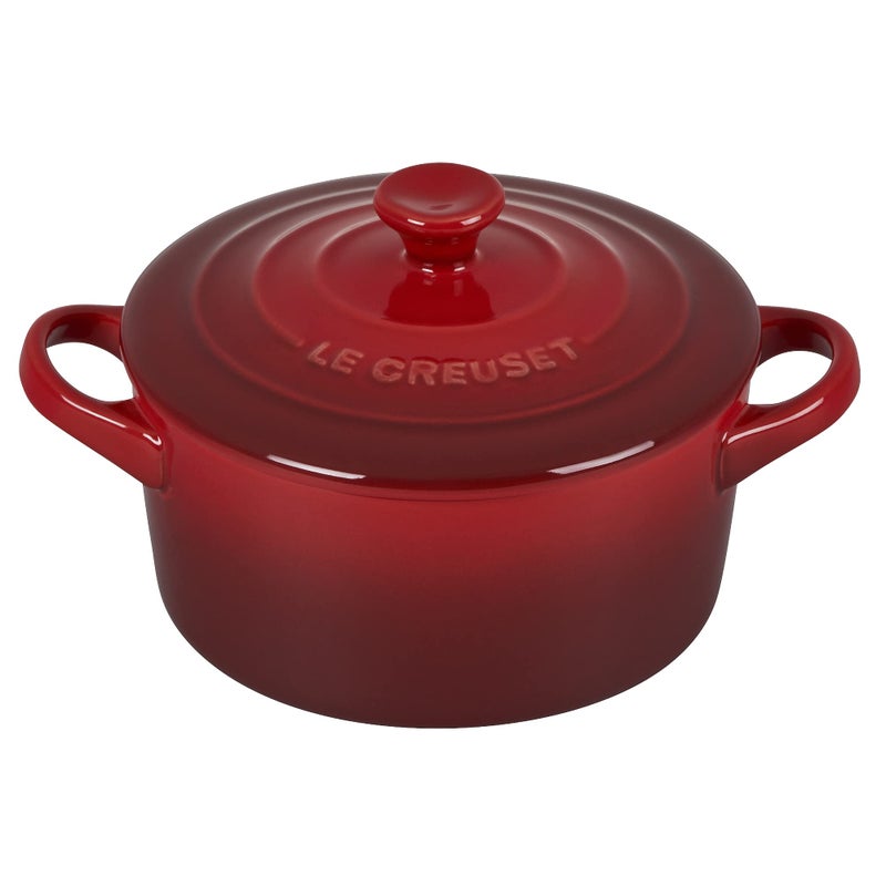 Le Creuset Le Creuset Stoneware Mini Round Cocotte 14 oz Cerise