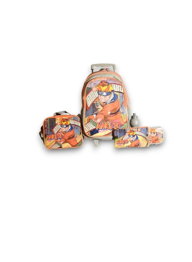 Naruto 18"TROLLEYBAG, LUNCH BAG, PENCILCASE, WATER BOTTLE, LUNCH BOX - Image 1
