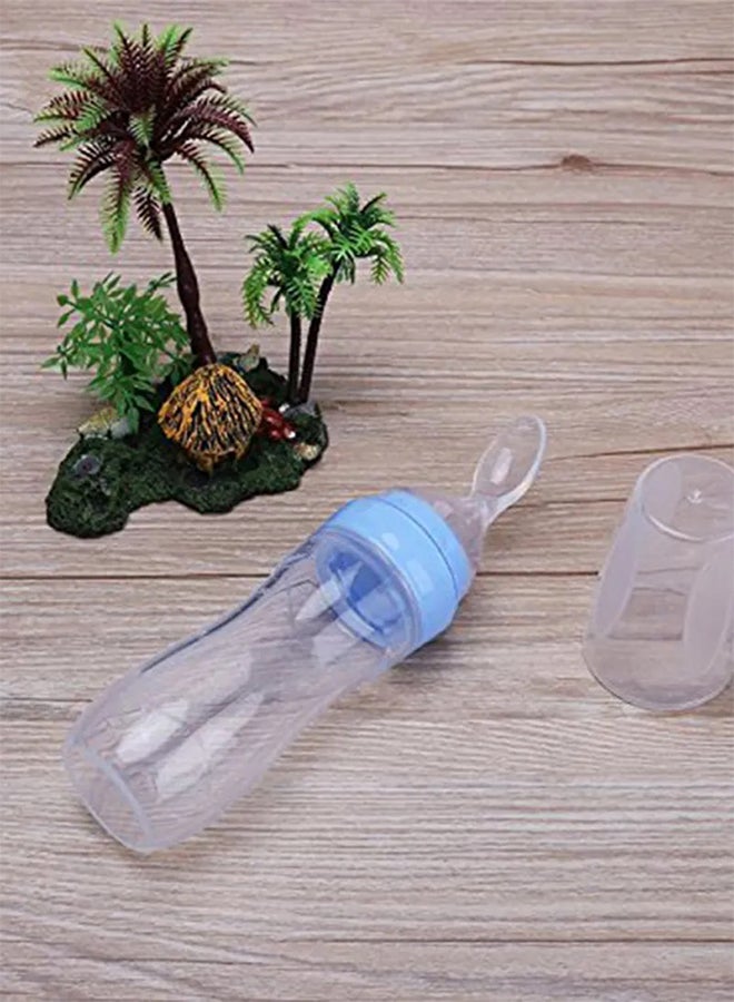 Ultra-Soft Silicone Baby Light Weight Food Dispensing Bottle With Spoon - Image 5