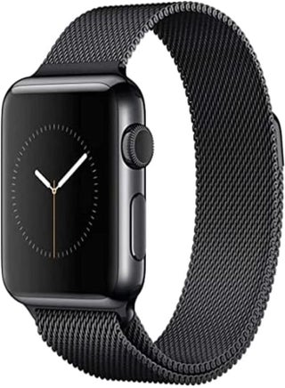 Milanese loop stainless steel with magnetic clasp bands for apple watch 42mm/44mm - black color - pzsku/ZCAC3A4B723D24E0A3980Z/45/_/1716809569/13f7c3a9-cdde-4d6c-993b-25254e9abc54