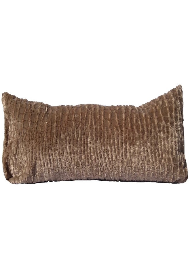 Pillowtex Soft Fawn Plush Body Pillow Cover 20x72 - Fluffy Pillow Sham with Zipper Closure, Double Sided Fuzzy Decorative Bed Pillowcase for Long Pillows - Image 1