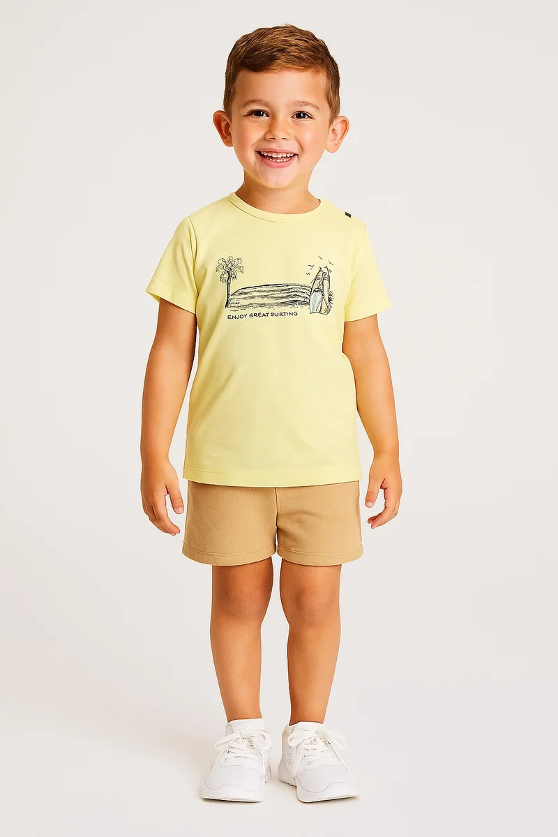Dirkje Dirkje Boys Set - Short sleeve Graphic T-Shirt & Matching shorts