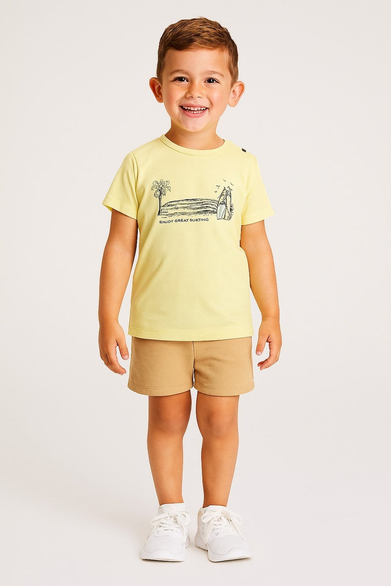 Dirkje Boys Set - Short sleeve Graphic T-Shirt & Matching shorts - Image 2