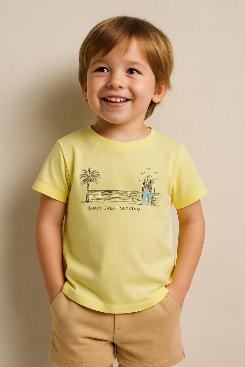 Dirkje Boys Set - Short sleeve Graphic T-Shirt & Matching shorts - Image 1