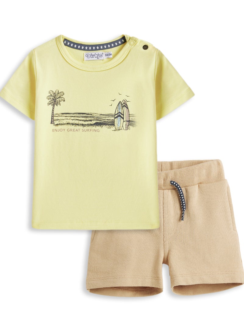 Dirkje Boys Set - Short sleeve Graphic T-Shirt & Matching shorts - Image 3