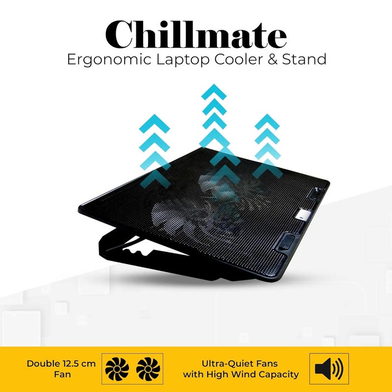 Lapcare DCX-A101 ChillMate Laptop Cooler (Black) - Image 3