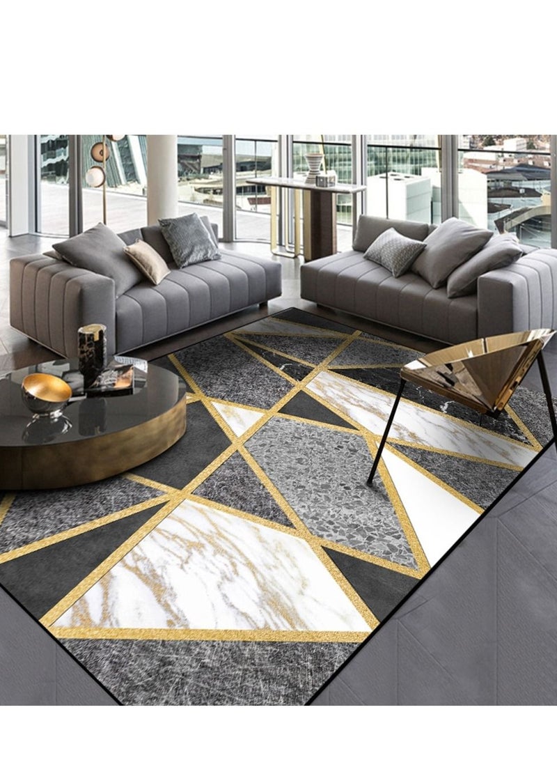 Sharpdo سجادة منطقة سجاد غرفة المعيشة غرفة النوم سجاد وسادات مستطيل بساطة لمسة ناعمة سجادة 140*200 سم - Image 2