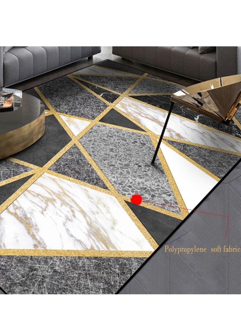 Sharpdo سجادة منطقة سجاد غرفة المعيشة غرفة النوم سجاد وسادات مستطيل بساطة لمسة ناعمة سجادة 140*200 سم - Image 3