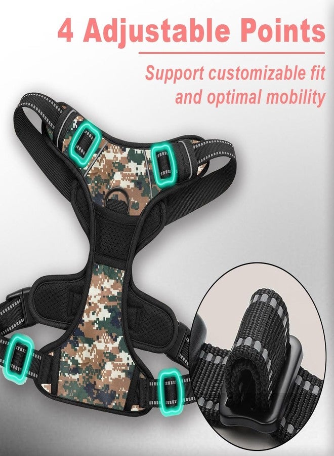 Berlin's PET ACCESSORIES Berlin's Reflective Dog Harness with Leash, No-Pull Adjustable Belt Vest for Small, Medium & Large Dogs, Escape-Proof, Padded Training & Walking Harness (Military, Small Dog (4-13 kg)) - Image 5