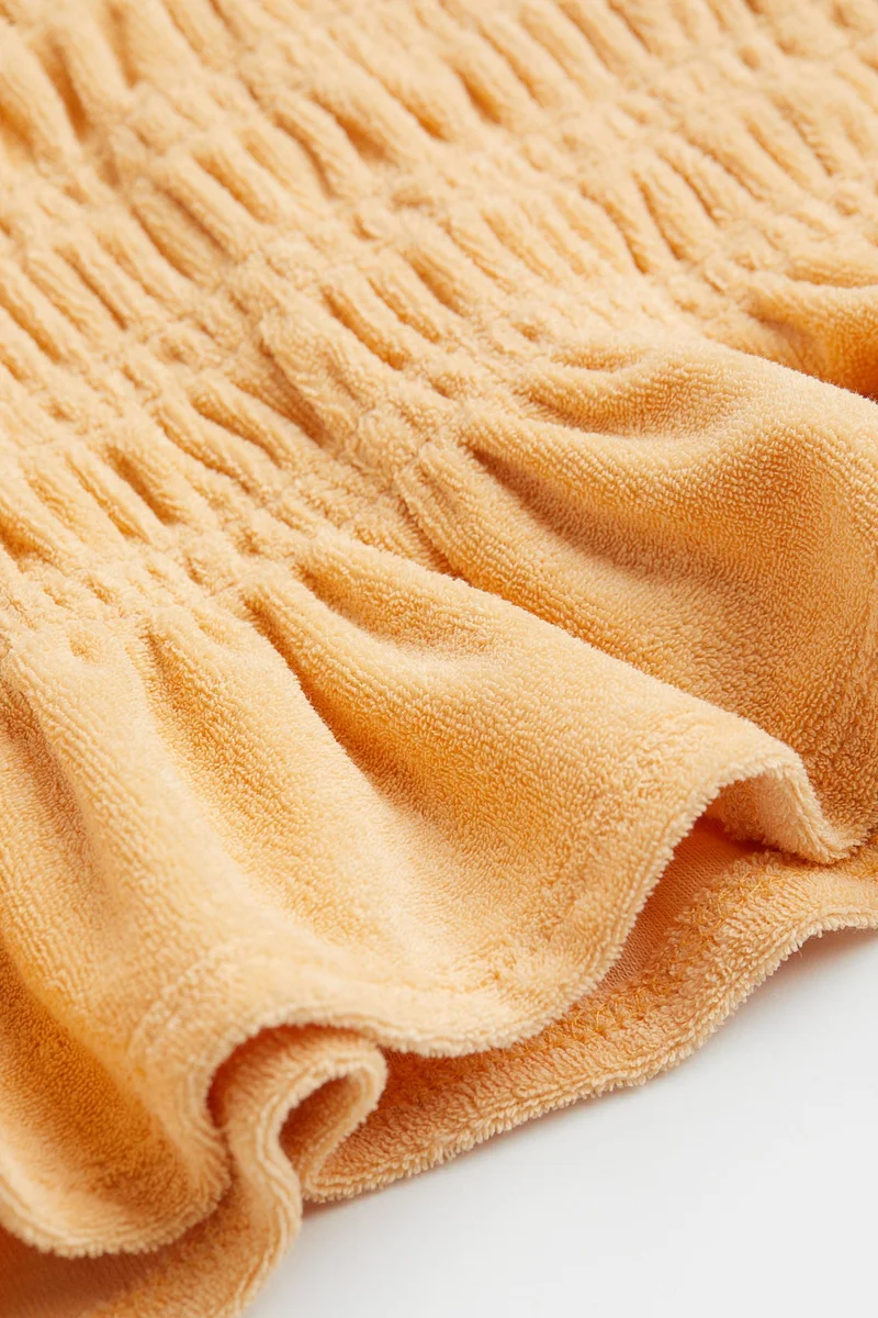 H&M Smocked terry strappy top