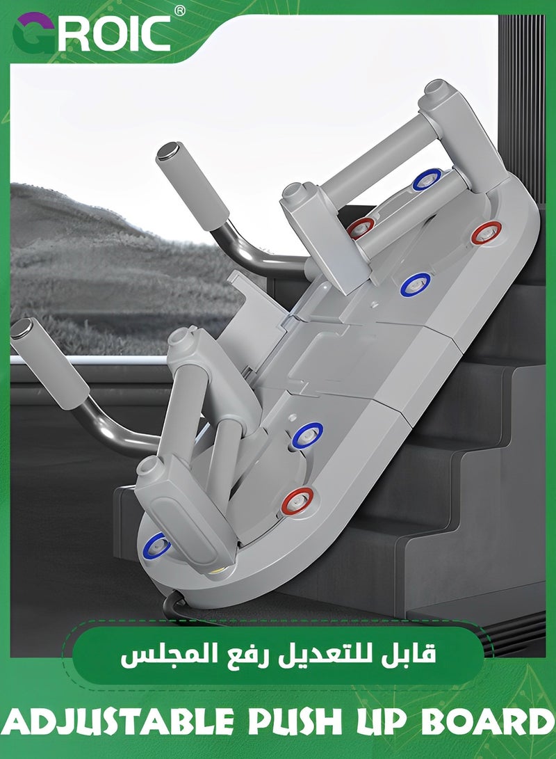 جرويك Push Up Board for Men  Women, Multi-Function Adjustable Width Fitness Board, Pushup Board Push Up Handles, Fitness Strength  Exercise Training Equipment for Home Workout - Image 2