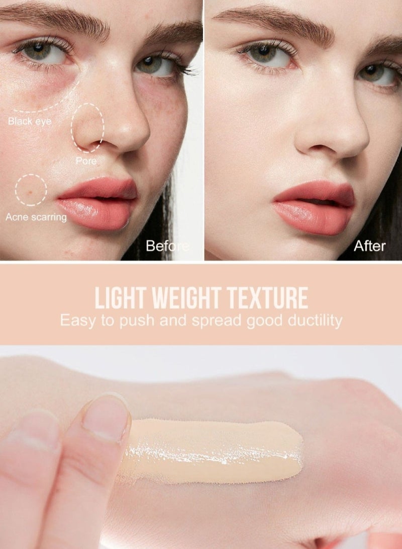 Huitich Matte Liquid Concealer Foundation Flawless Coverage & Invisible Pores - Image 3