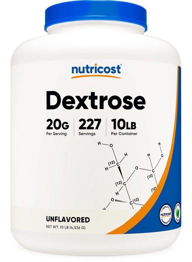 Nutricost Dextrose Powder 10 LBS - Non-GMO, Gluten Free - Image 1
