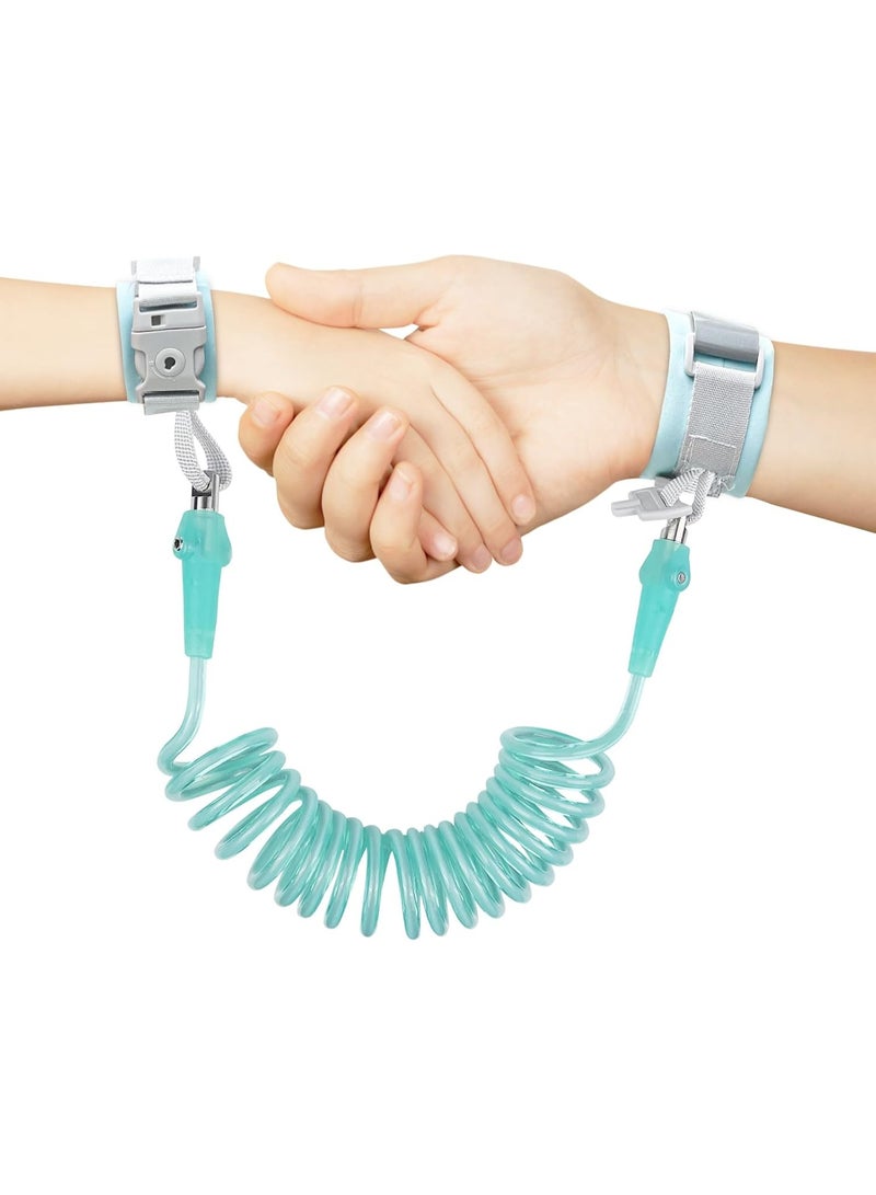 Happy Kiddo Child Anti-Lost Wrist Link with Key Lock & Whistle, 2m Coiled Safety Leash - Image 2