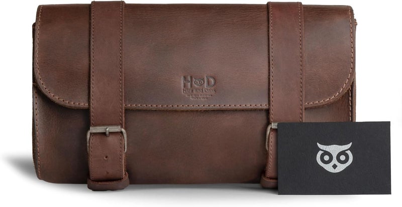 Hide & Drink Leather Motorcycle Handlebar Bag - Image 5