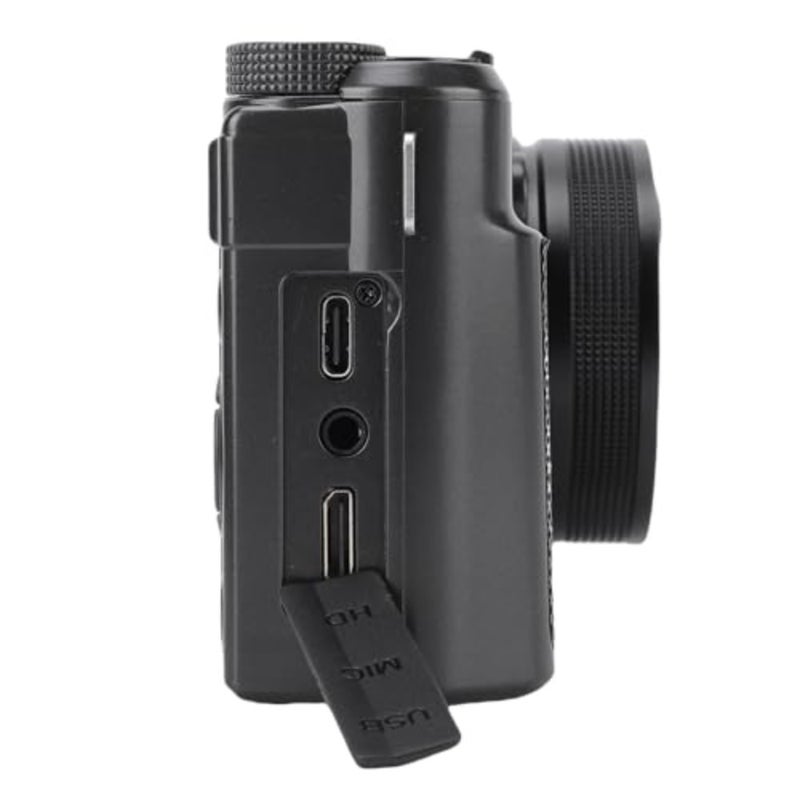 Travel and vlogging 8K camera with 18X zoom, auto focus, 3-inch screen, mirrorless design, dual battery, black aluminum alloy body - Image 3