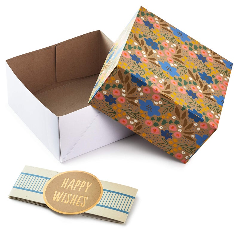 Hallmark Gift Boxes 3Pack Assorted Sizes Flowers and Stripes for Birthdays Bridal Showers Mothers Day Best Friends Gifts for Her Wrapped Treats and Cookies - Image 5