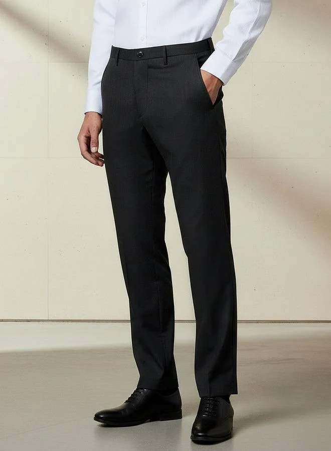 Slim Fit Flexi Waist Trousers