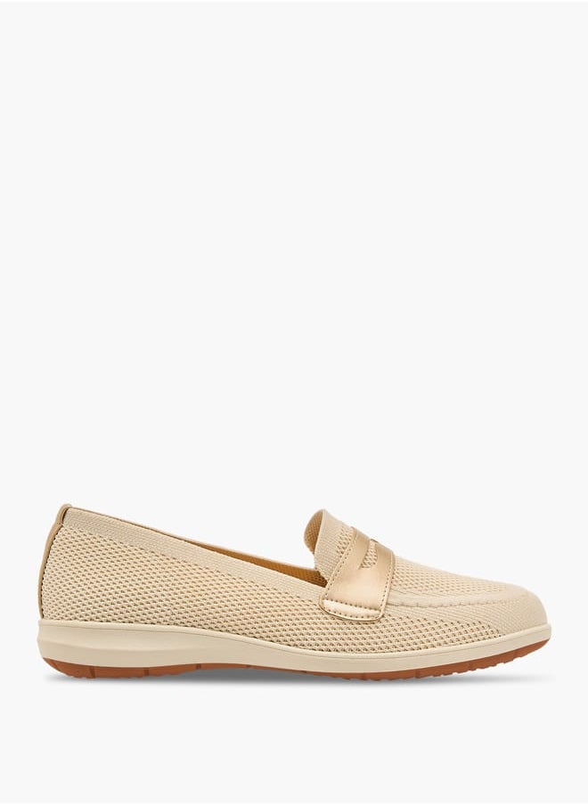 Le Confort Women Mesh Slip-On Loafers with Cutout Detail  - Image 3