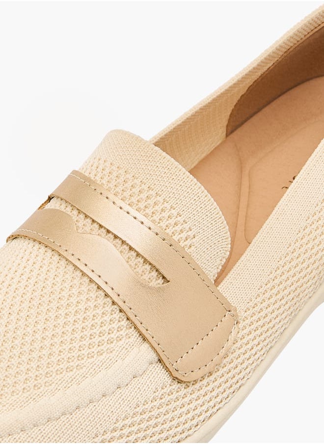 Le Confort Women Mesh Slip-On Loafers with Cutout Detail  - Image 4