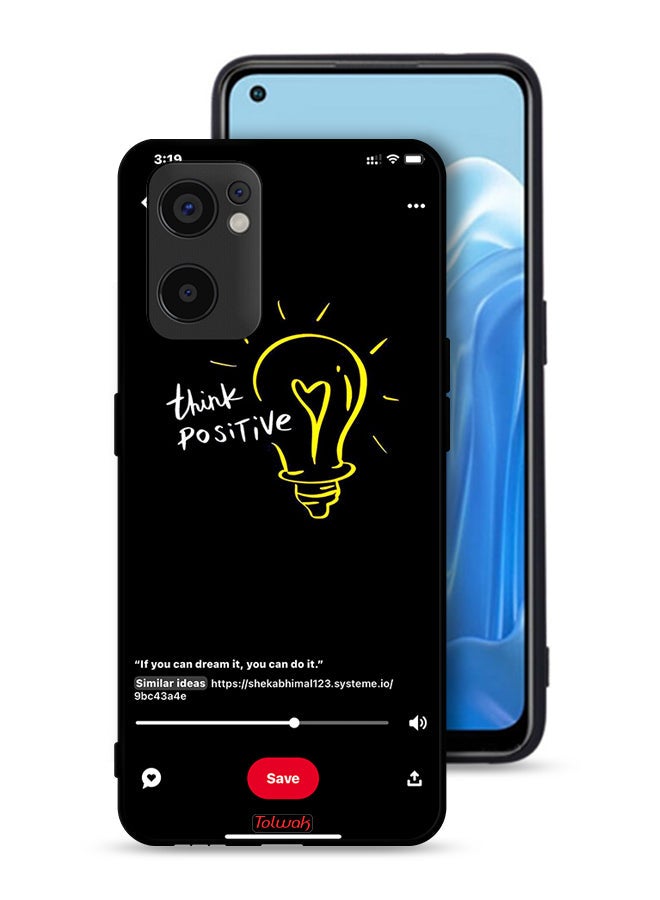 Tolwak Oppo Reno7 SE 5G Protective Case Cover Think Positive - Image 1