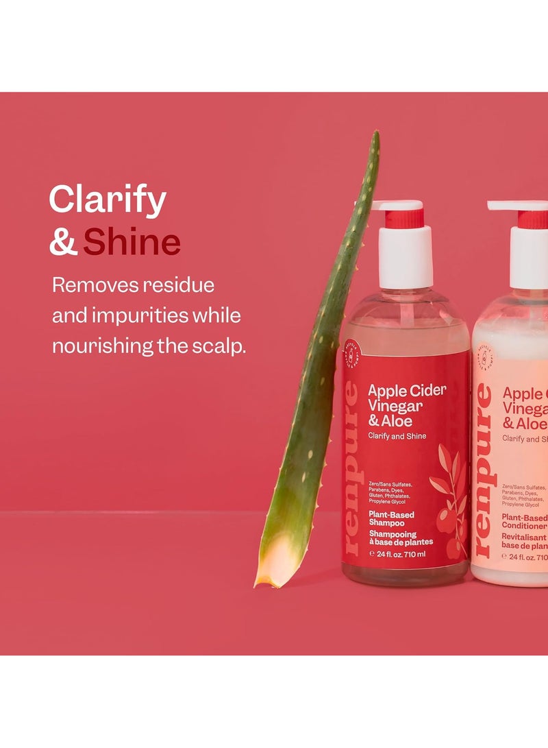 Renpure Apple Cider Vinegar & Aloe Shampoo  24 Fl Oz - Image 2