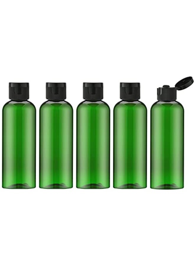 LISAPACK 34 oz Travel Bottles for Toiletries Plastic Travel Size Containers for Shampoo Conditioner TSA Approved Empty Small Squeeze for Lotion Leak Proof Mini Liquid Tube for Refillable Green - Image 1