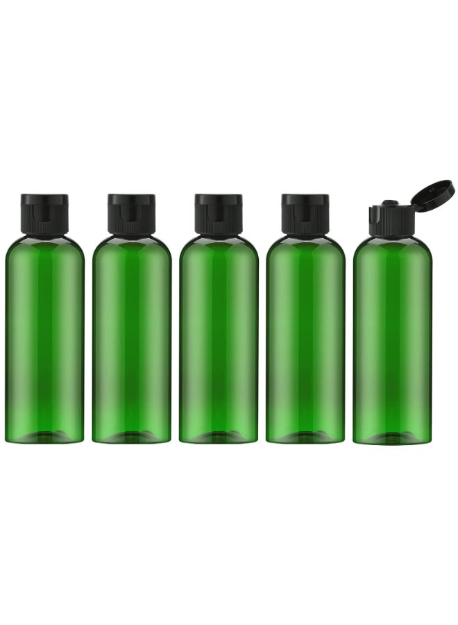 LISAPACK 34 oz Travel Bottles for Toiletries Plastic Travel Size Containers for Shampoo Conditioner TSA Approved Empty Small Squeeze for Lotion Leak Proof Mini Liquid Tube for Refillable Green - Image 2