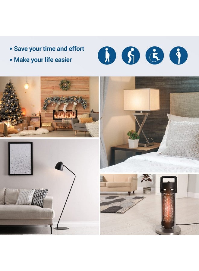 ديوينويلز مفتاح إضاءة لاسلكي من DEWENWILS، مزود بجهاز تحكم عن بُعد، يعمل عن بُعد، يعمل على الحائط، لا يحتاج إلى أسلاك، قوة 15 أمبير، عالي التحمل، مدى 100 قدم - Image 4