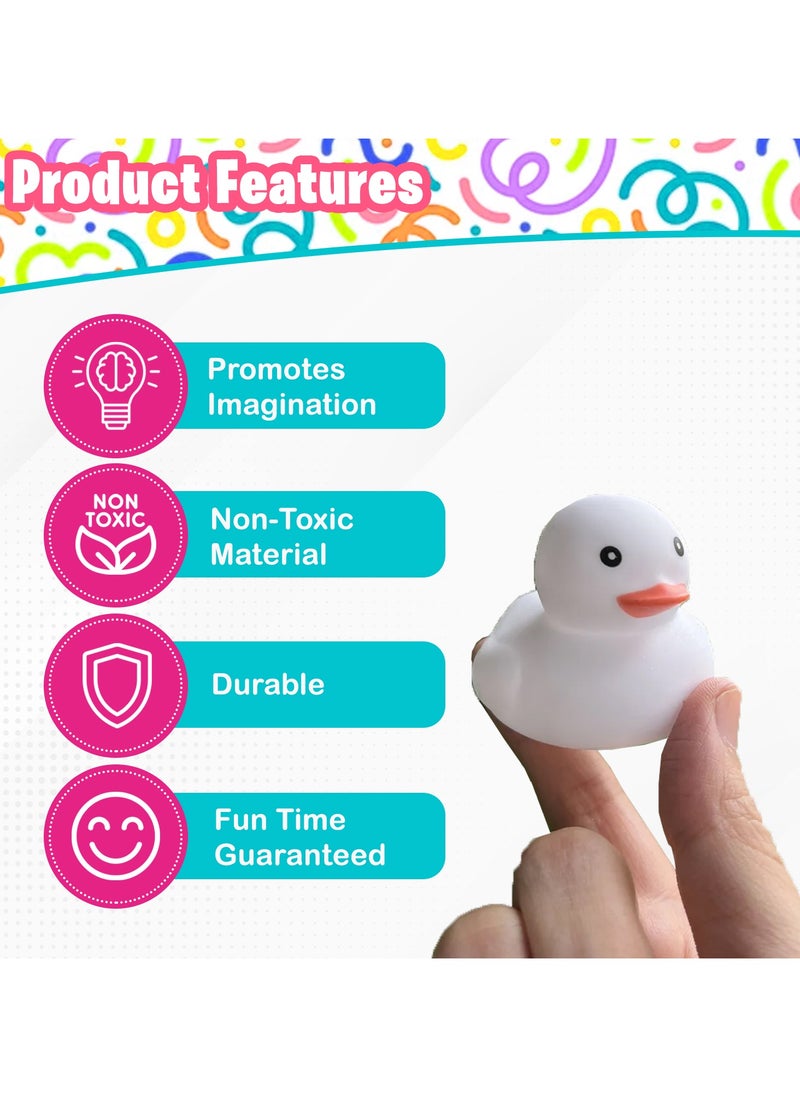 Home Smart Home Smart Bath Duck Toys Set of 9PCs Assorted Color for Children's Baby Shower Party Decoration for Toddlers Boys and Girls  - Image 2