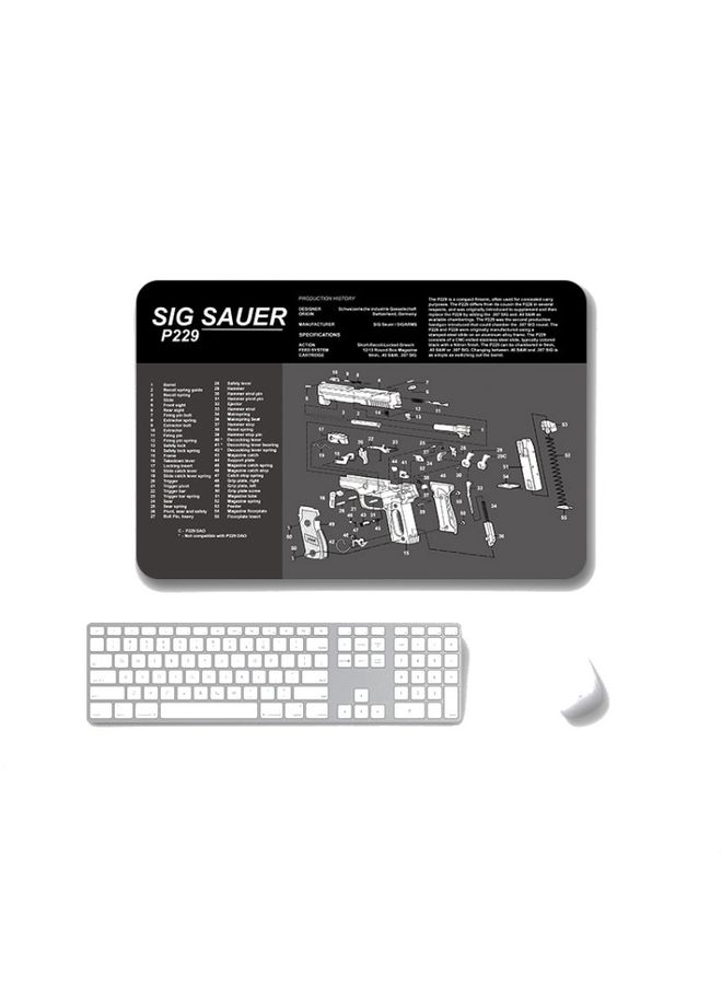 BURAQ 2 PCS Heat Transfer Non-Slip Single-Sided Office Gaming Mouse Pad 2mm(SPS-SigP229)  - Image 1