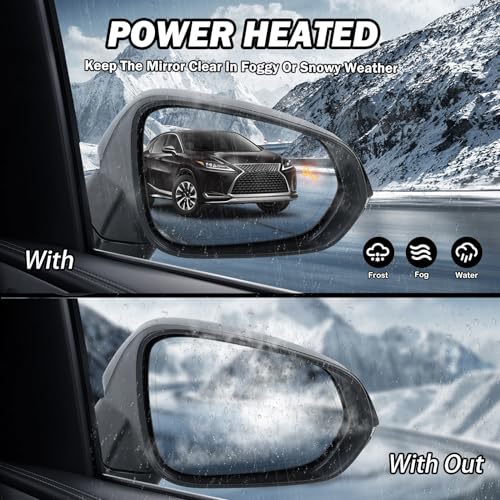 MOFOAP Right Passenger Side Mirror For 2016-2022 Lexus RX350 2018-2022 RX350L RX450h RX451hL Mirrors with Blind Spot Indicator,Heated,Memory,Turn Signal Indicator,Auto Folding,without Camera - Image 5