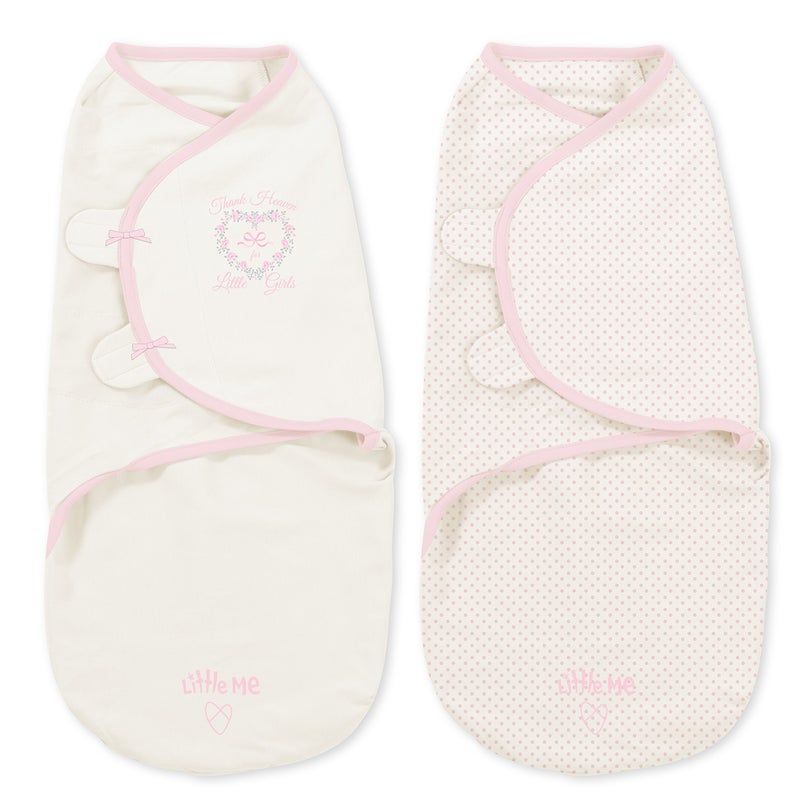 SwaddleMe Little Me Original Swaddle 2-PK Thank Heaven for Little Girls (SM) - Image 1
