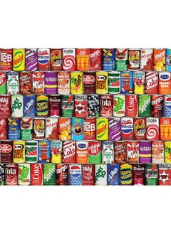 Springbok Springbok - Retro Refreshments - 1000 Piece Jigsaw Puzzle- Vintage soft drink can collage to challenge your brain  - Image 1