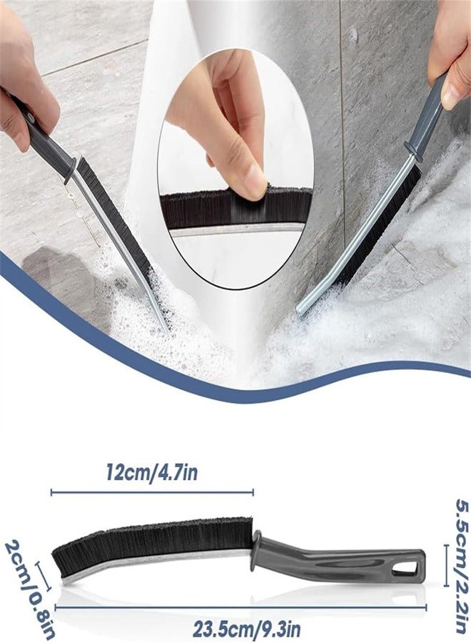 Generic Hard Bristle Crevice Cleaning Brush, Small Cleaning Brushes, Grout Cleaner Brush, Toilet Brush, Scrub Brush for Shower Tile, Skinny Gap Cleaning Tools for Household Use, Bathroom, Kitchen  - Image 2