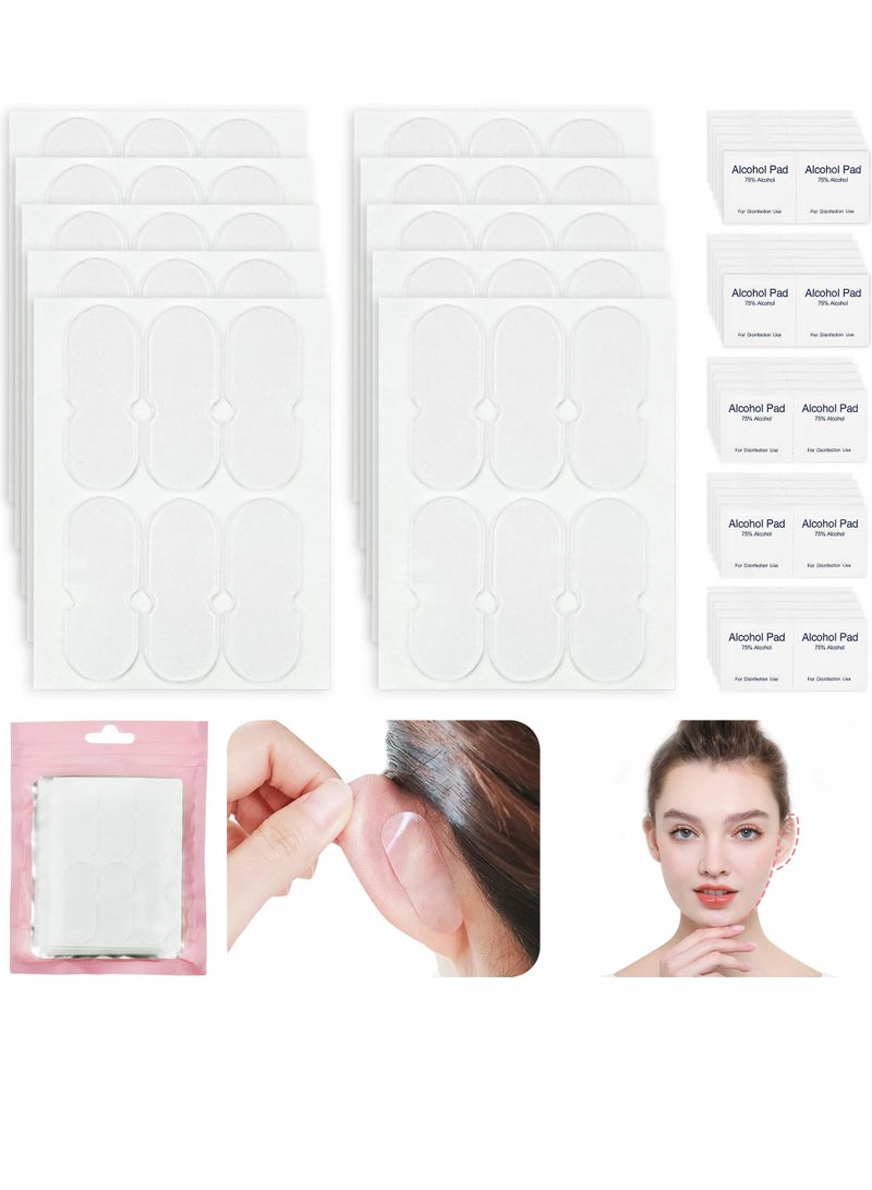 NIBEMINENT 60 Pcs Cosmetic Ear Correctors, Invisible Earring Support, Instant Correction for Prominent Ears, Elf Stickers and, Protruding Solution Men, Women Baby  - Image 1